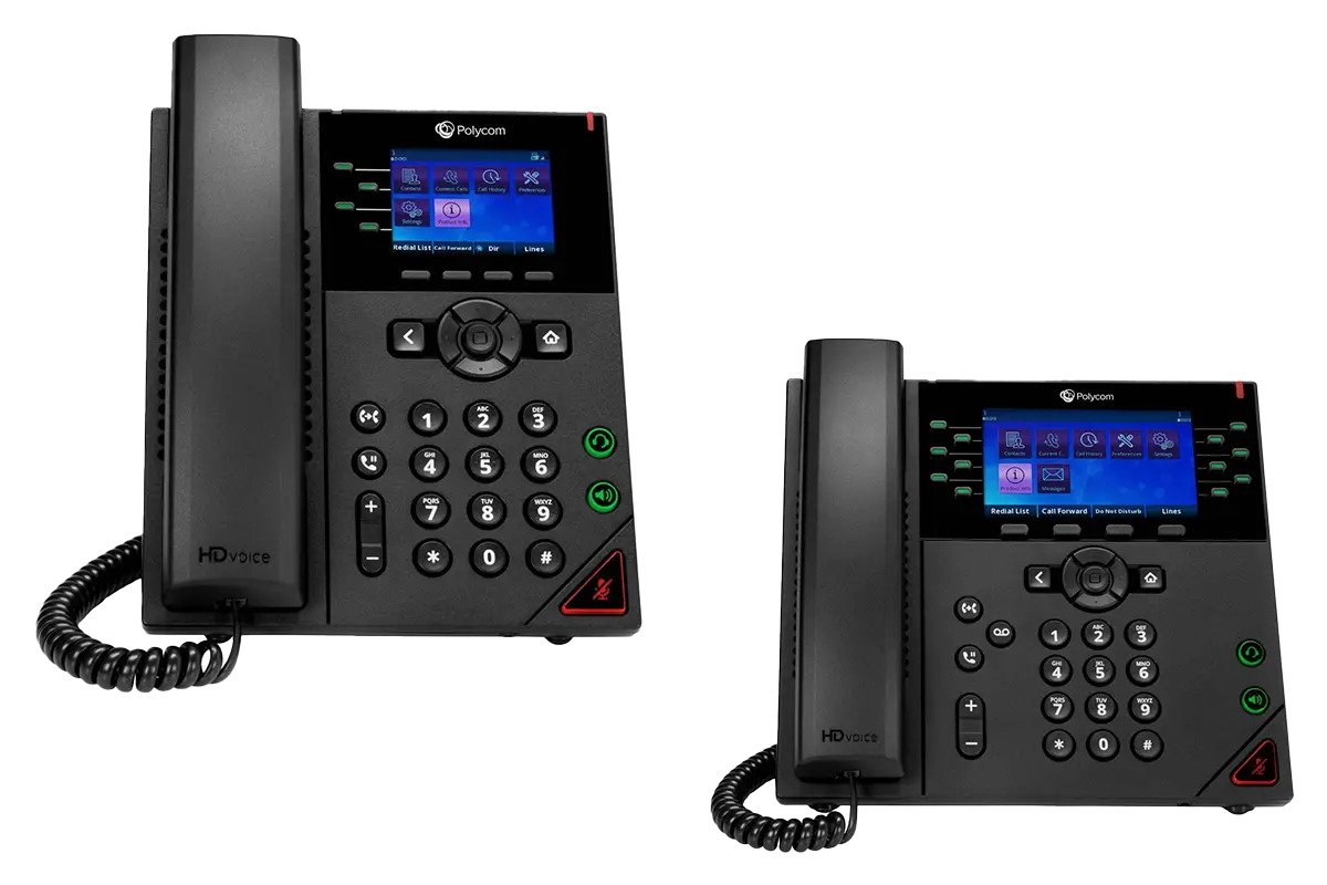 Two of the Polycom Phones together
